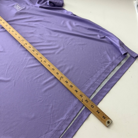 Johnnie-O TPC SUMMERLIN Light Purple Geo Print Performance Golf Polo Mens XL - Picture 7 of 7